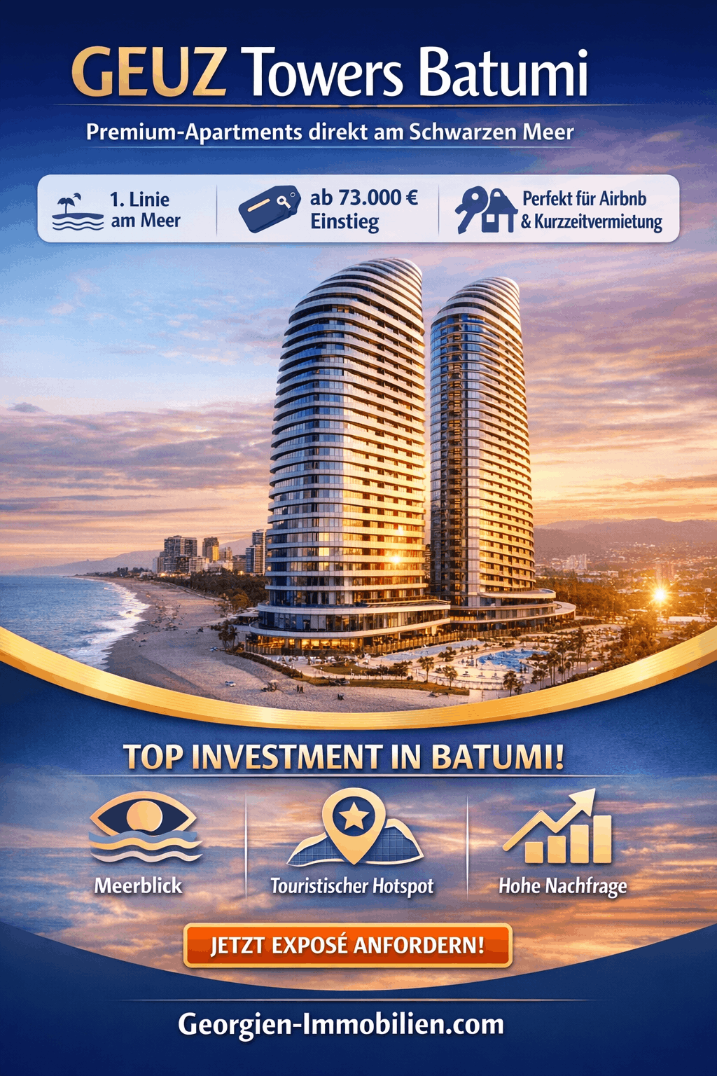 Geuz Towers Batumi Georgien Infografik Geuz Towers Batumi Georgien Infografik