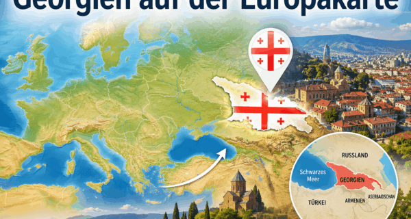 Georgien auf der Europakarte