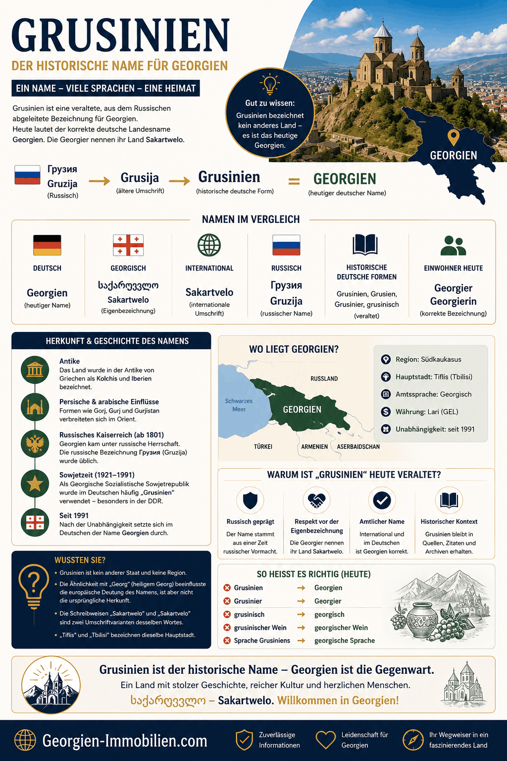 Grusinien Infografik Grusinien Infografik