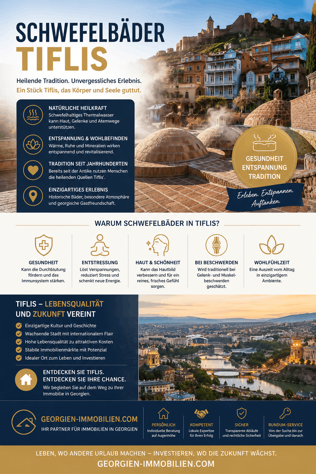 Schwefelbäder Tiflis Infografik Schwefelbäder Tiflis Infografik