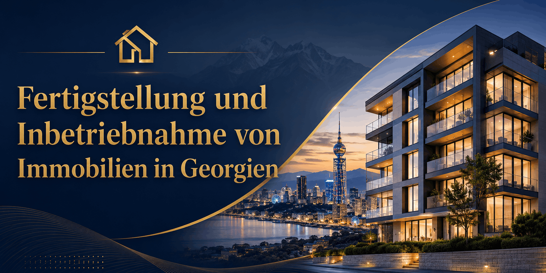 Fertigstellung und Inbetriebnahme von Immobilien in Georgien Fertigstellung und Inbetriebnahme von Immobilien in Georgien