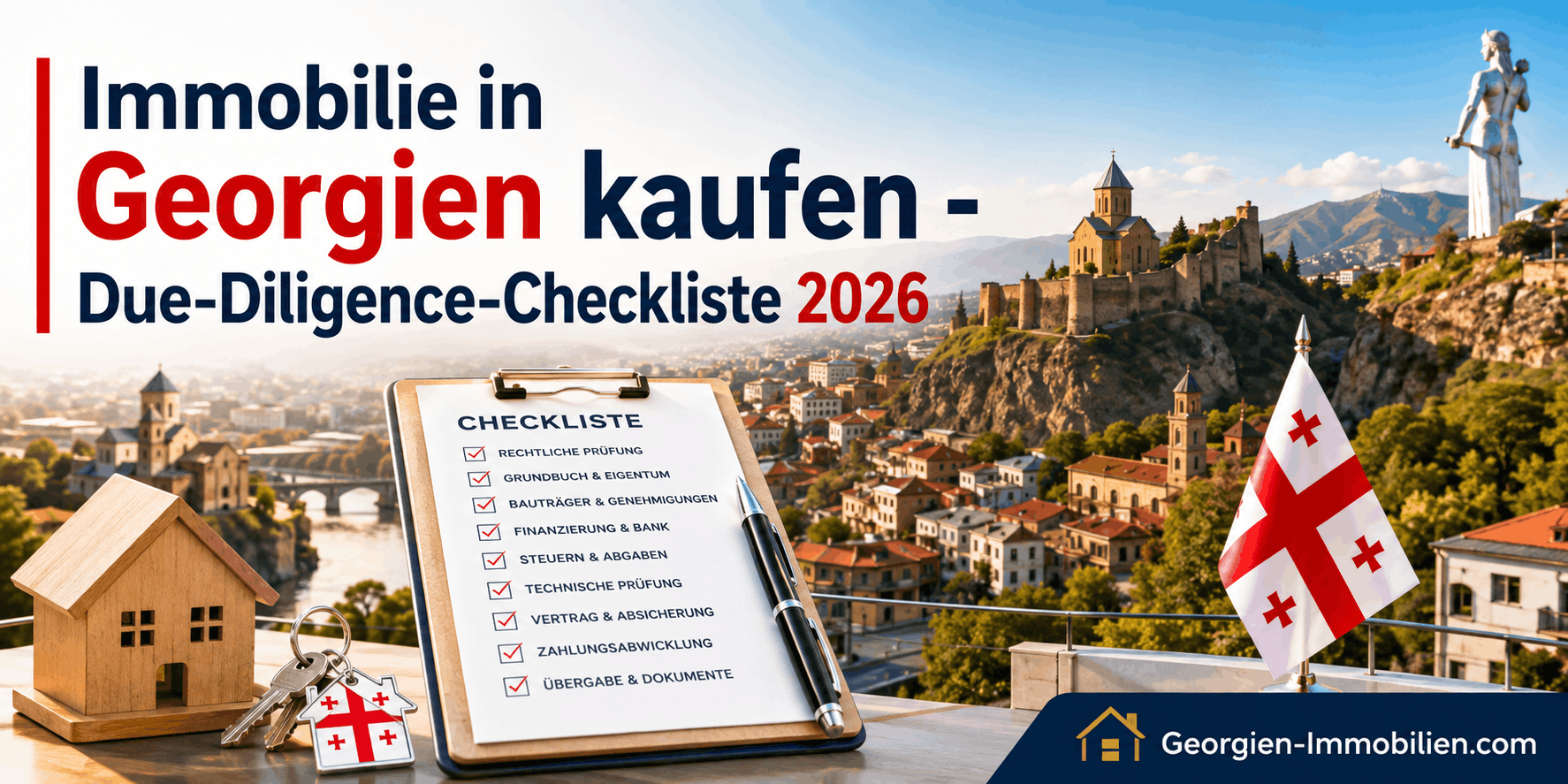 Immobilie in Georgien kaufen - Due-Diligence-Checkliste 2026 Immobilie in Georgien kaufen - Due-Diligence-Checkliste 2026