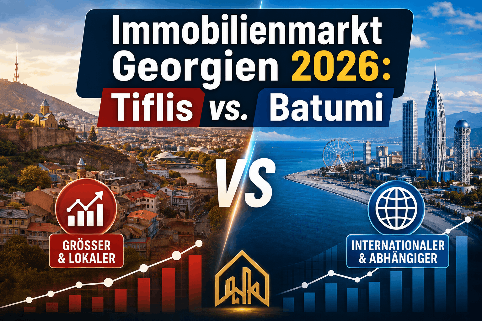Immobilienmarkt Georgien 2026: Tiflis vs. Batumi Immobilienmarkt Georgien 2026: Tiflis vs. Batumi