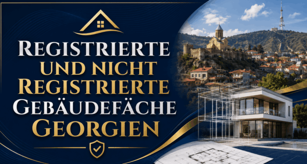 Registrierte und nicht registrierte Gebäudefläche Georgien
