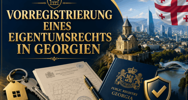 Vorregistrierung eines Eigentumsrechts in Georgien