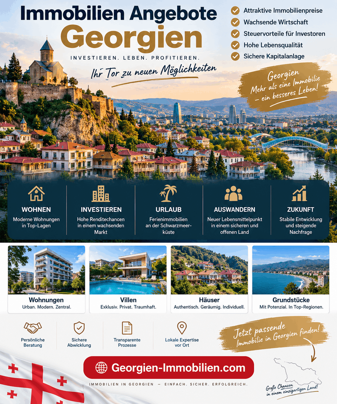 Immobilien Angebote Georgien Infografik Immobilien Angebote Georgien Infografik